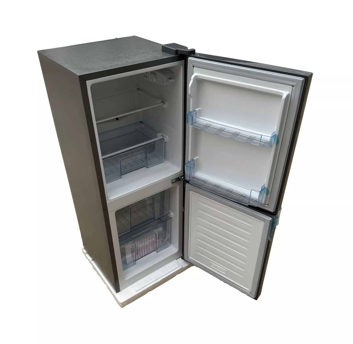 Vision Plus VPFR140NC, 140L Double Door Bottom Freezer Fridge - Inox