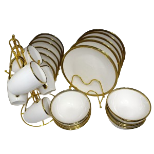 24pcs Gold Line Dinner Set