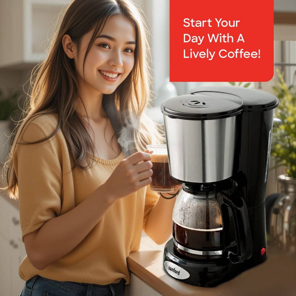 Sanford 12-Cup Coffee Maker with Thermostat Control and Keep Warm Function