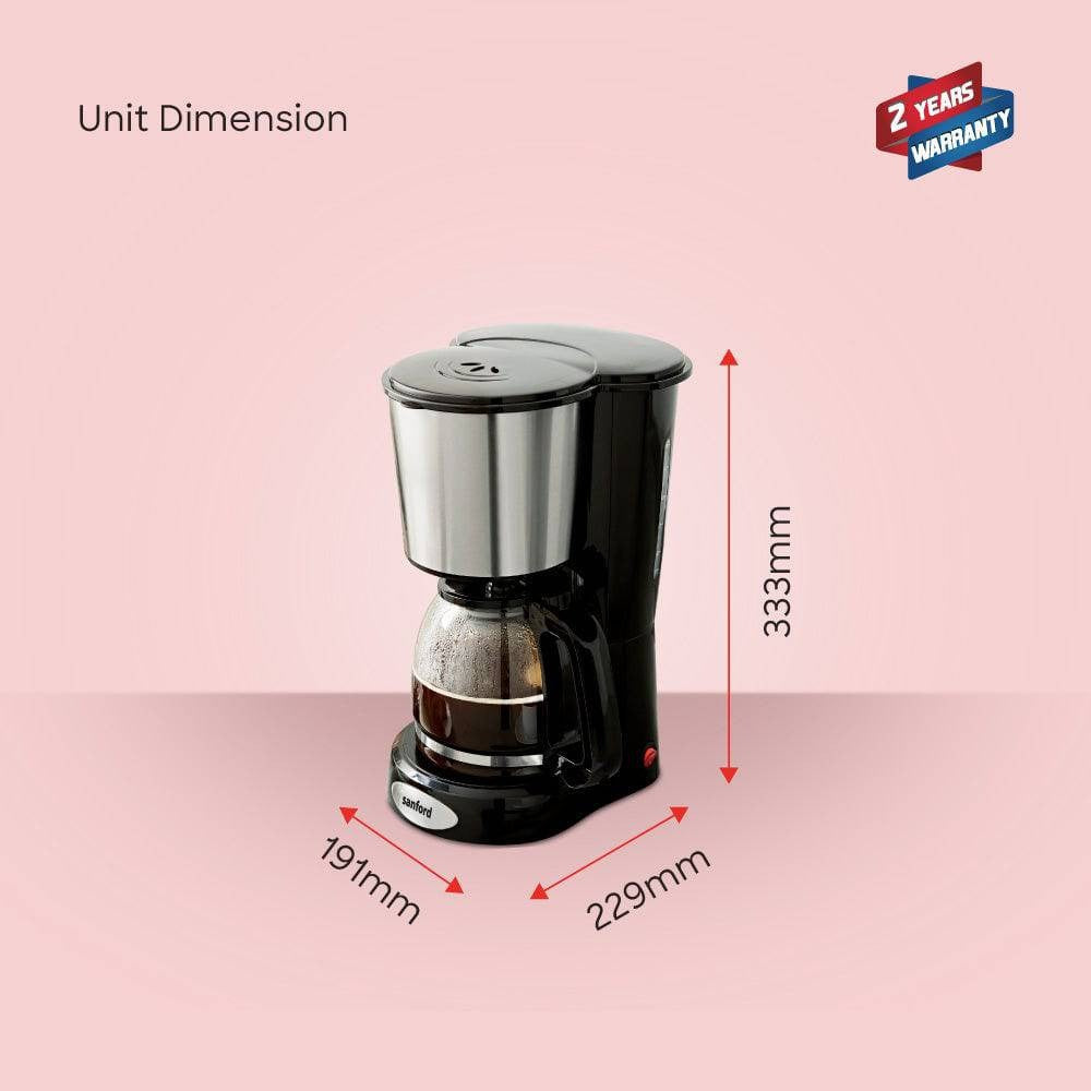 Sanford 12-Cup Coffee Maker with Thermostat Control and Keep Warm Function