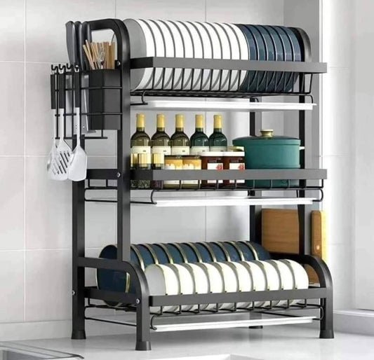 3 layer dishrack advanced black