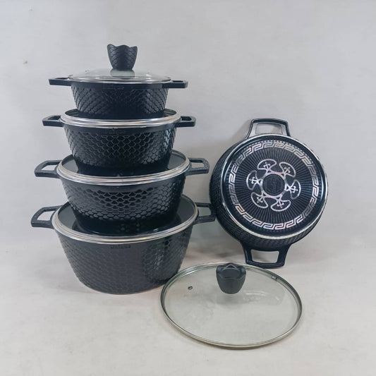Unique 12pc cookware granite cookware set