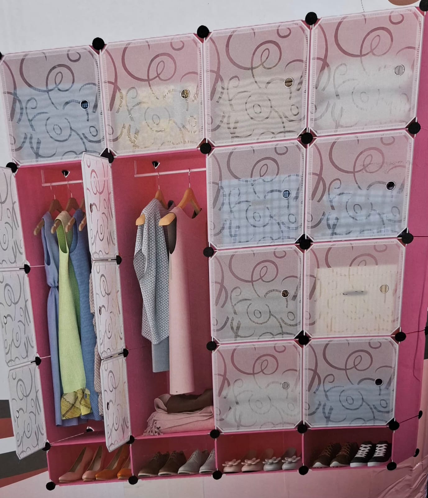 *Plastic wardrobe three columns available*