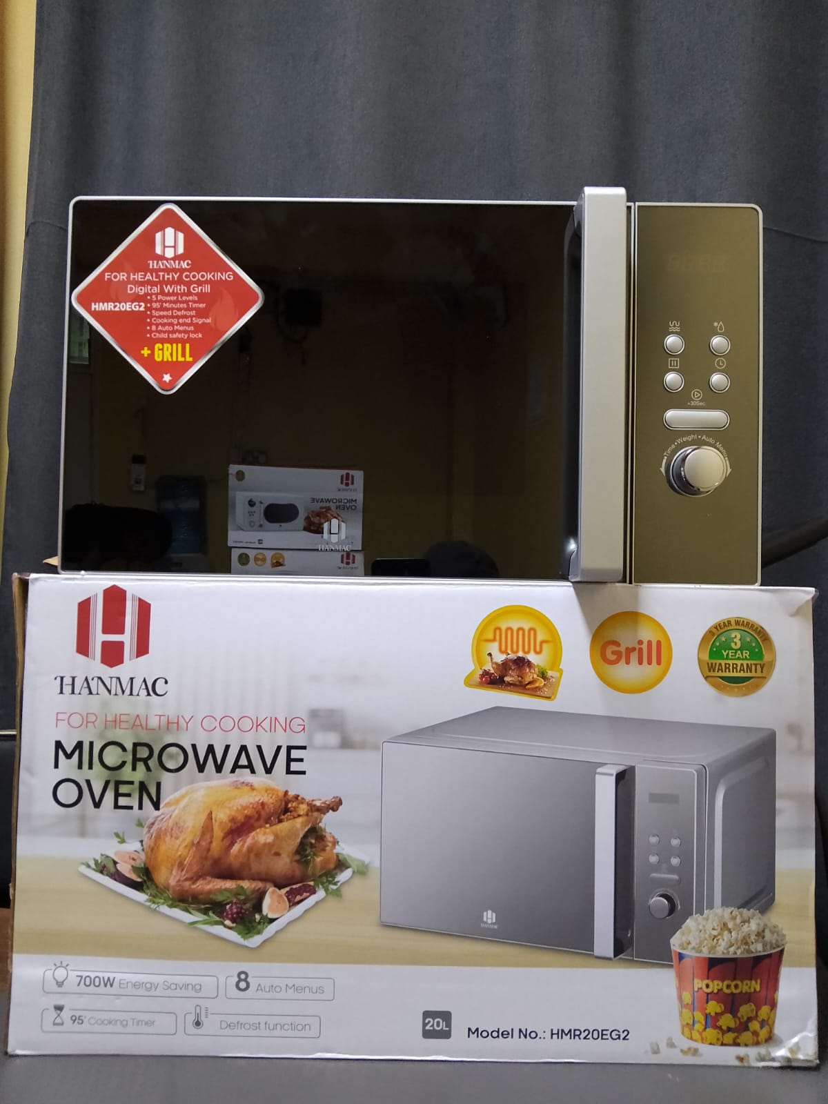 HanmacDigital plus grill microwave