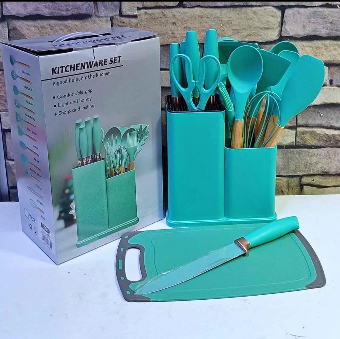 19pc silicone spoon set