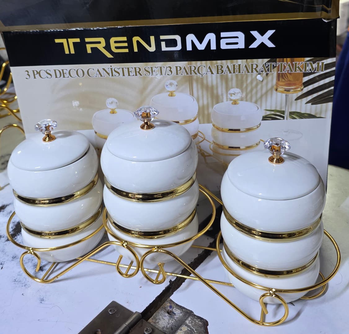 3 pcs deco canister
