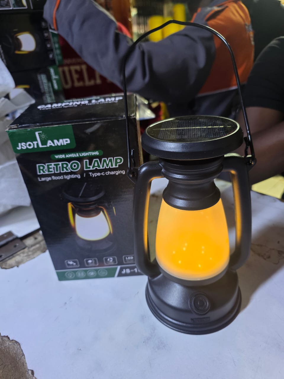 Retro lamp type c charging