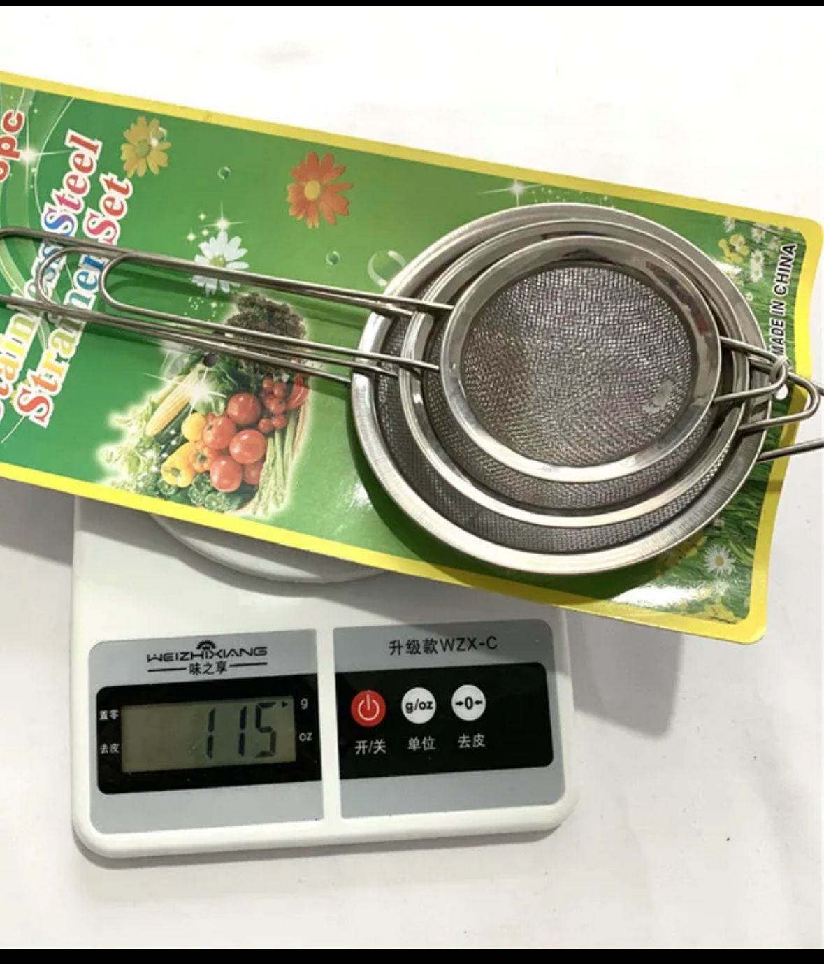 3 pcs sieve