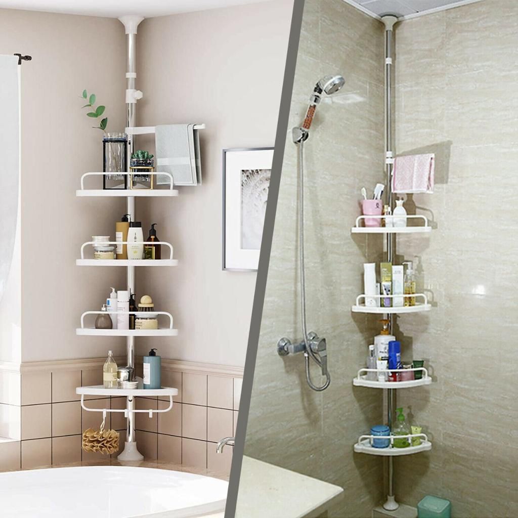 4 Tier Adjustable Telescopic Multi-Corner Shelf Organiser*