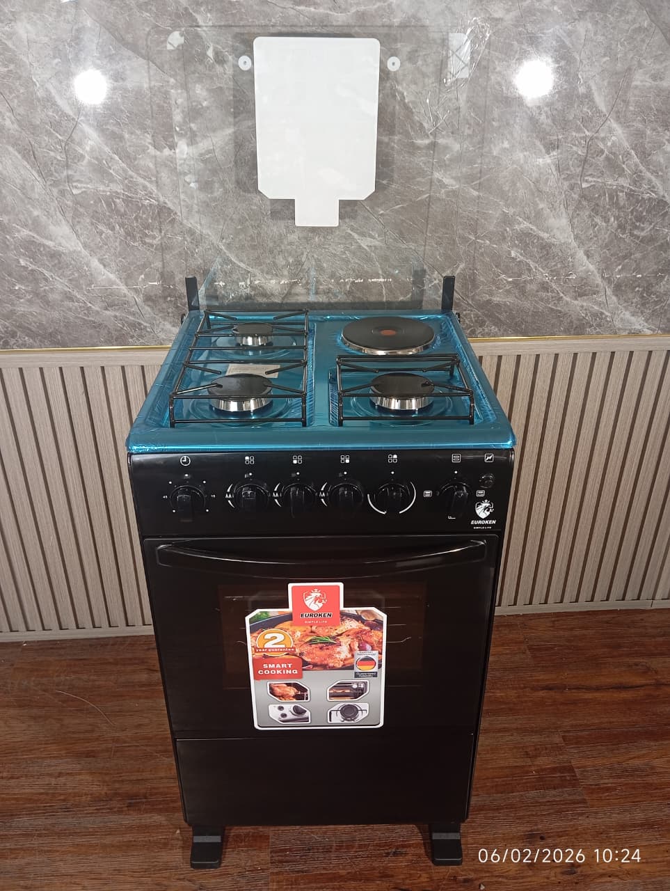 🔥50×55 Euroken 3+1 standing cooker with electric oven cooker