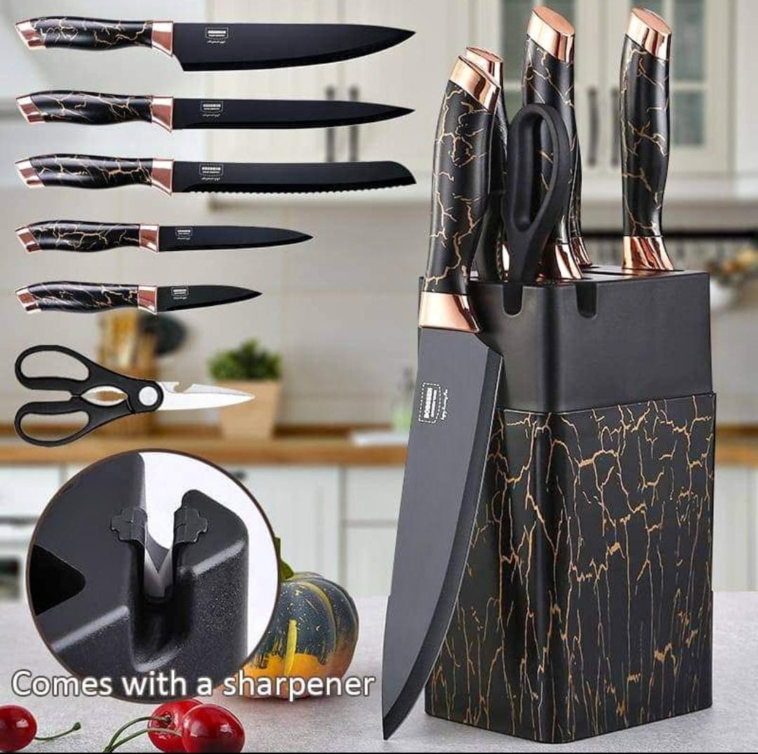 *7pc Marble profile knife set *