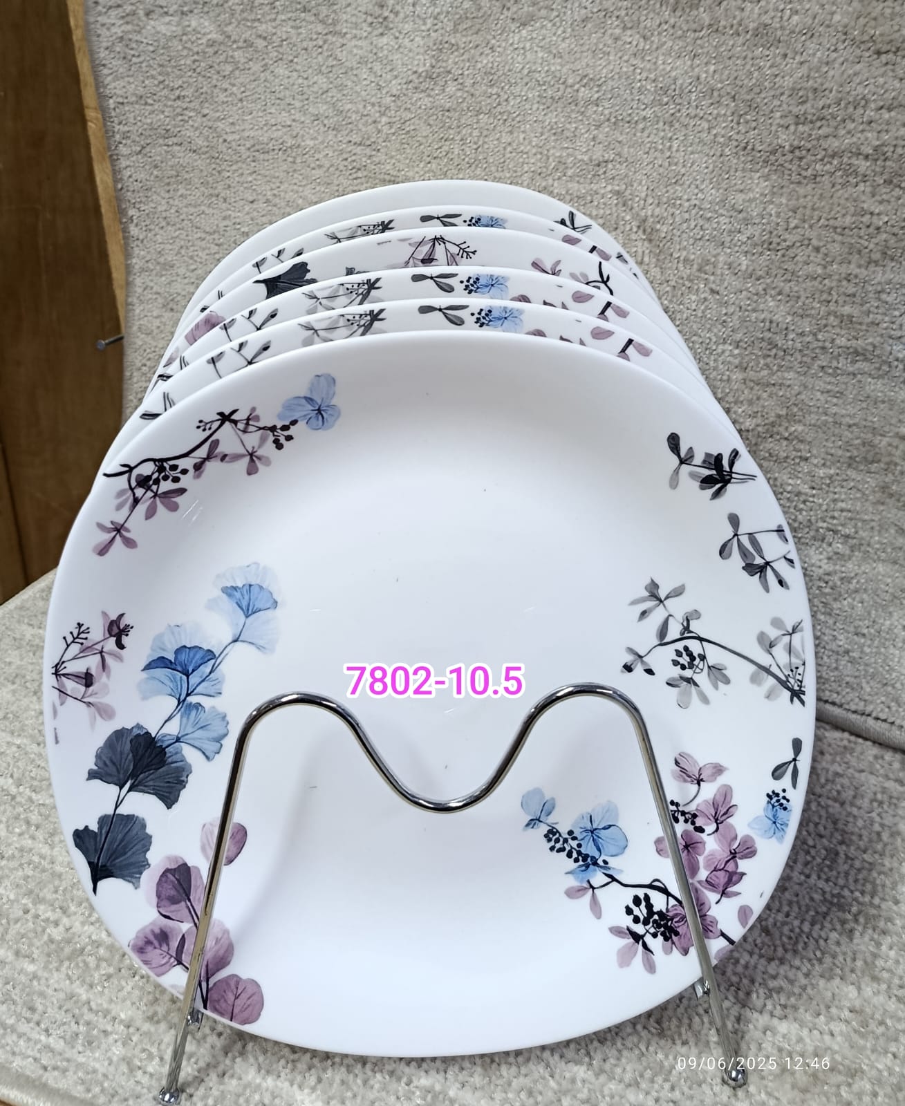 6 pcs round plates tdl