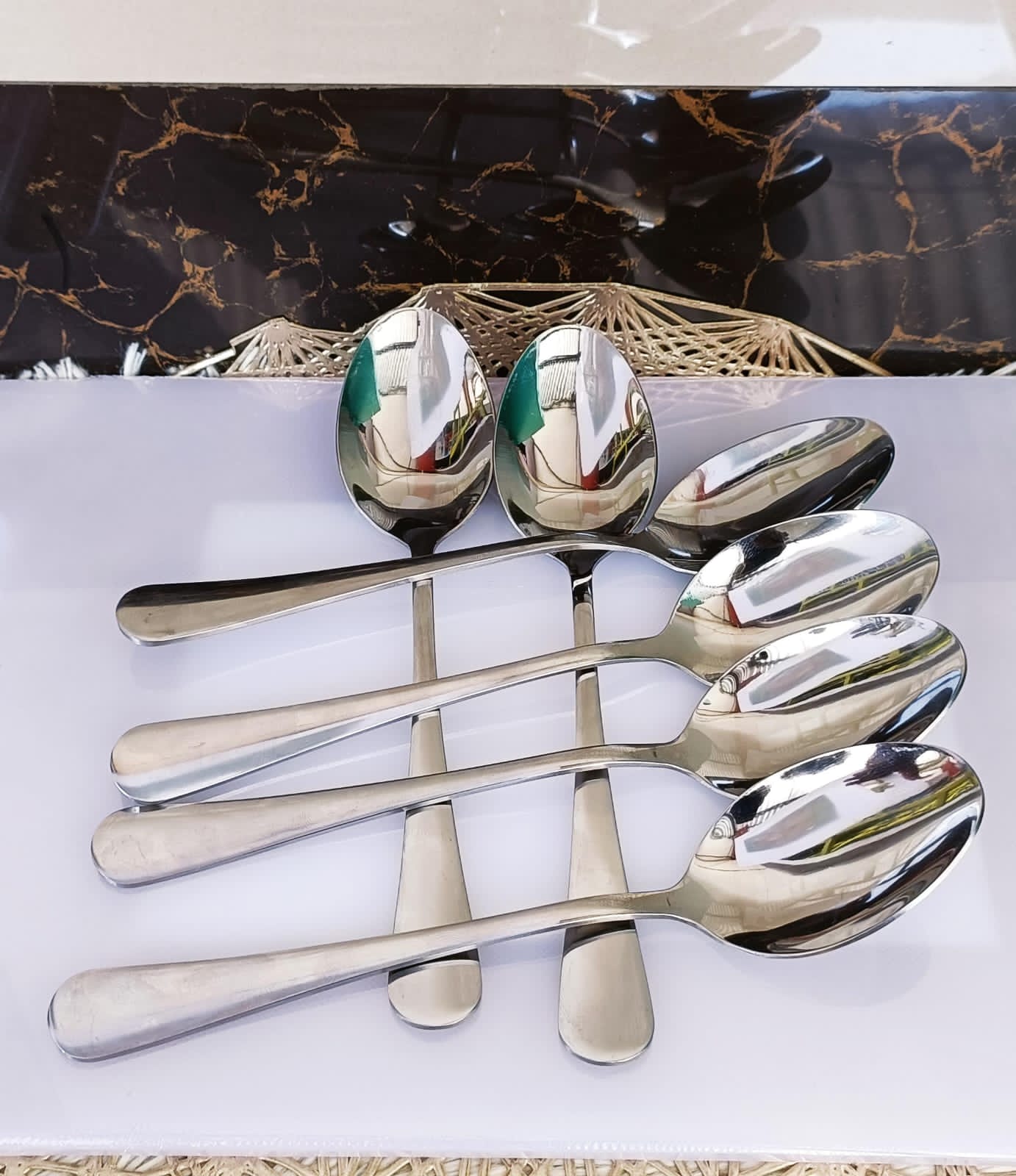 Heavy gauge stainless steel table spoons*