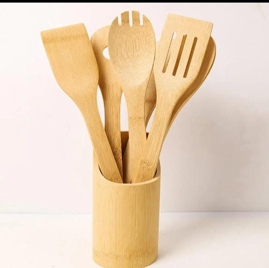 5pc bamboo mwiko set