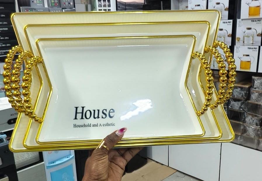 3 pcs tray acrylic