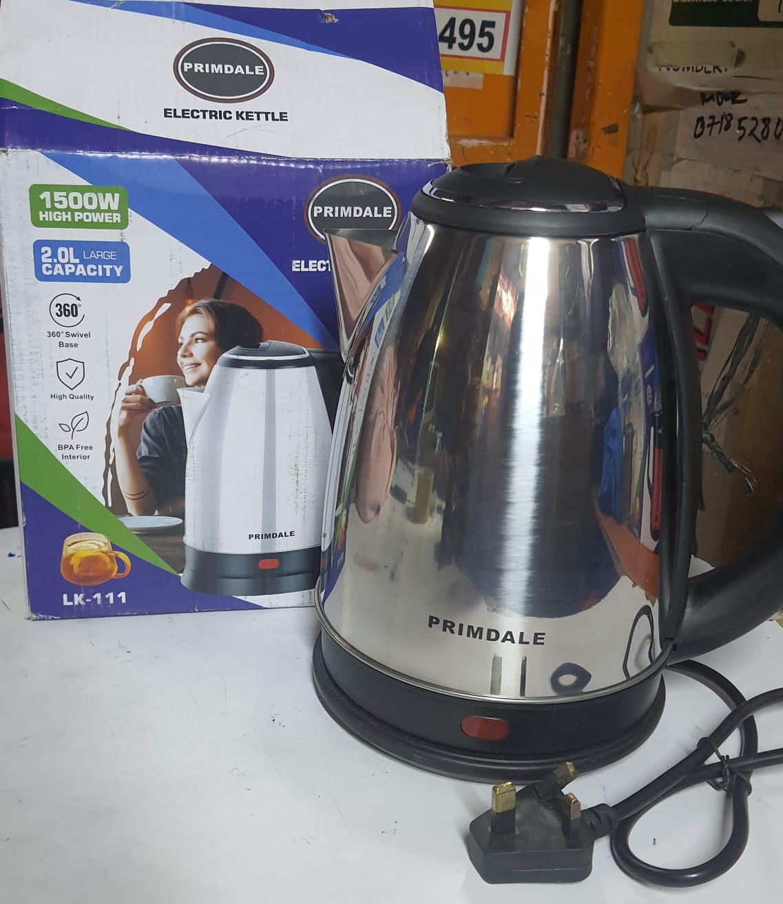 Primadel stainless kettle