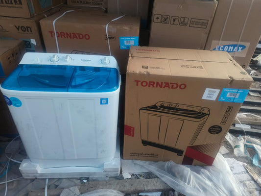 12kgs tornado twin tub washing machine