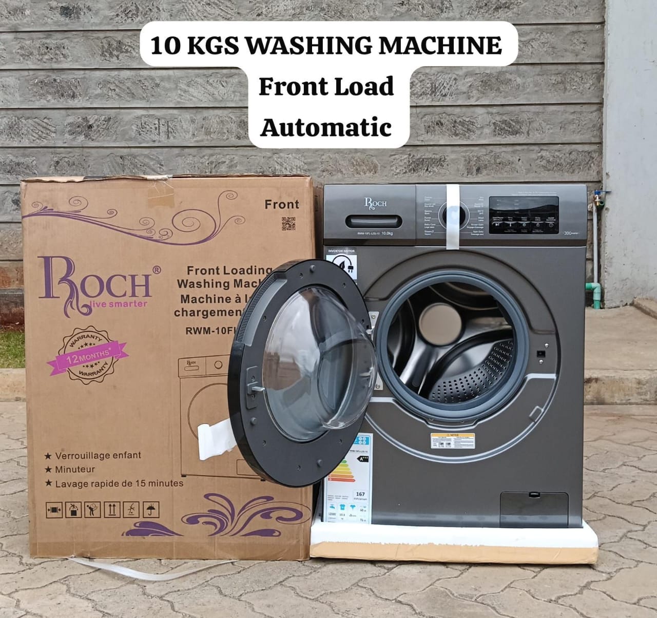Roch 8kgs washing machine front load washing machine