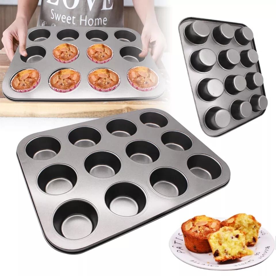 12 hole queen cake baking tray offer price