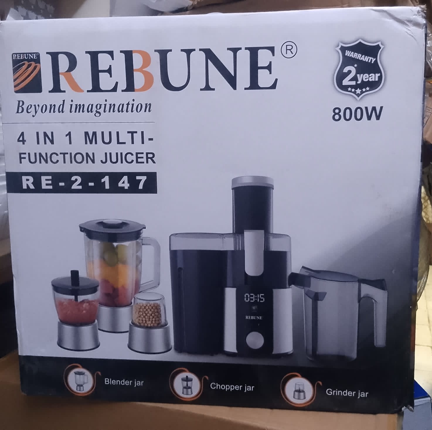 Rebune food processor