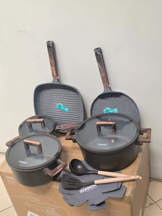 13 pcs  DONNOR crystal non stick  coating granite set