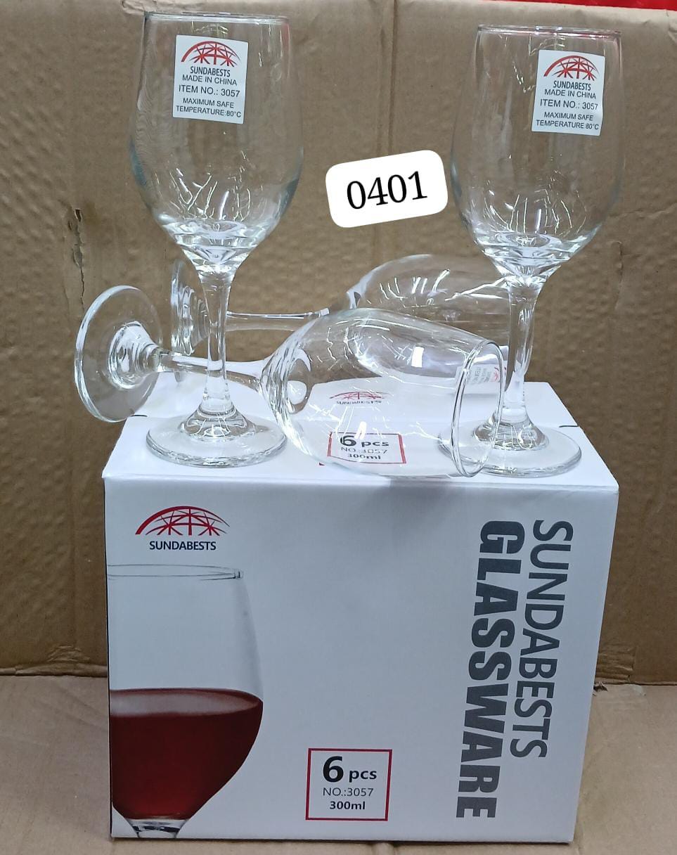 300ml wine glass 6pcs
