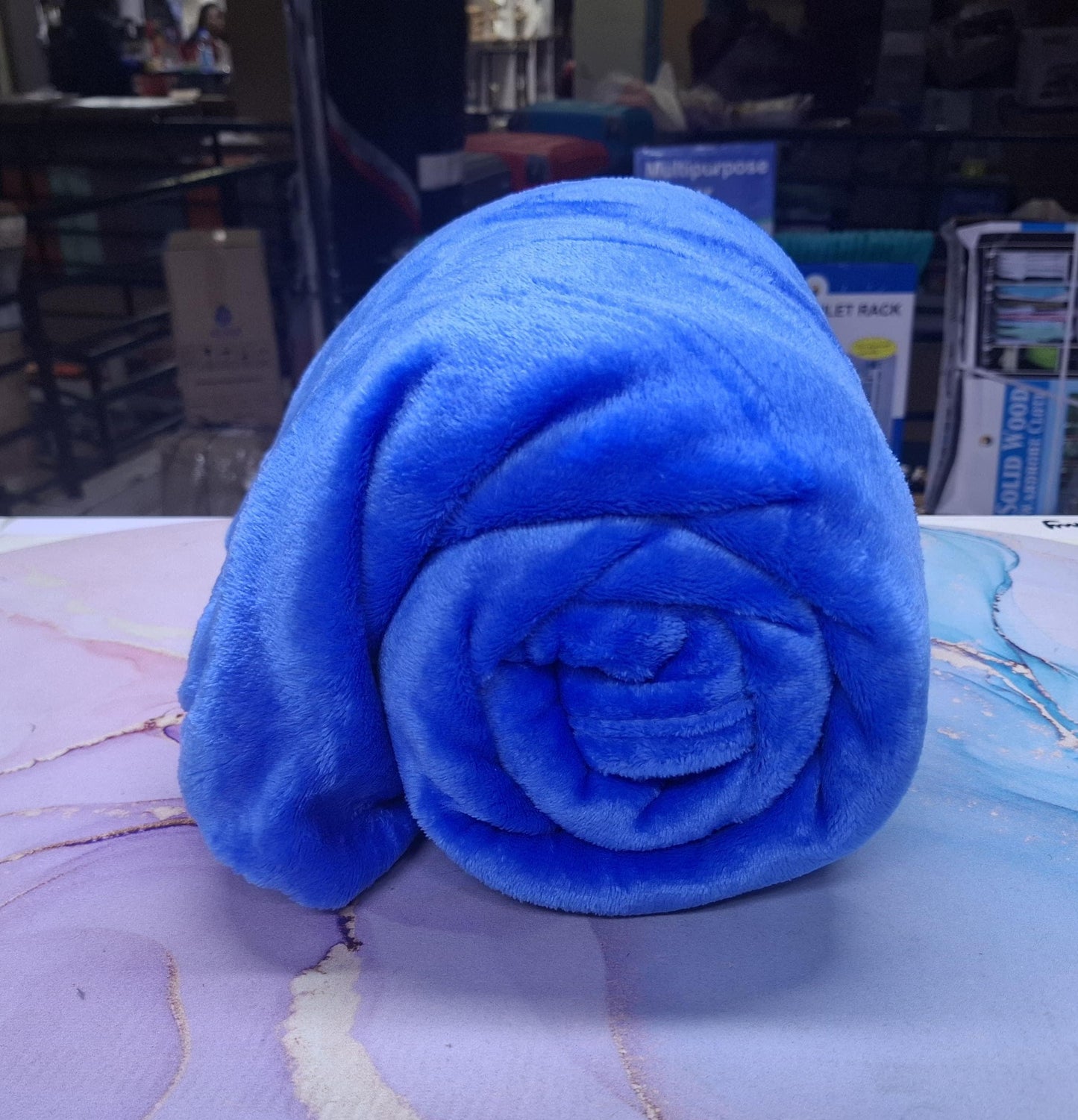 *Fleece coloured blankets*
