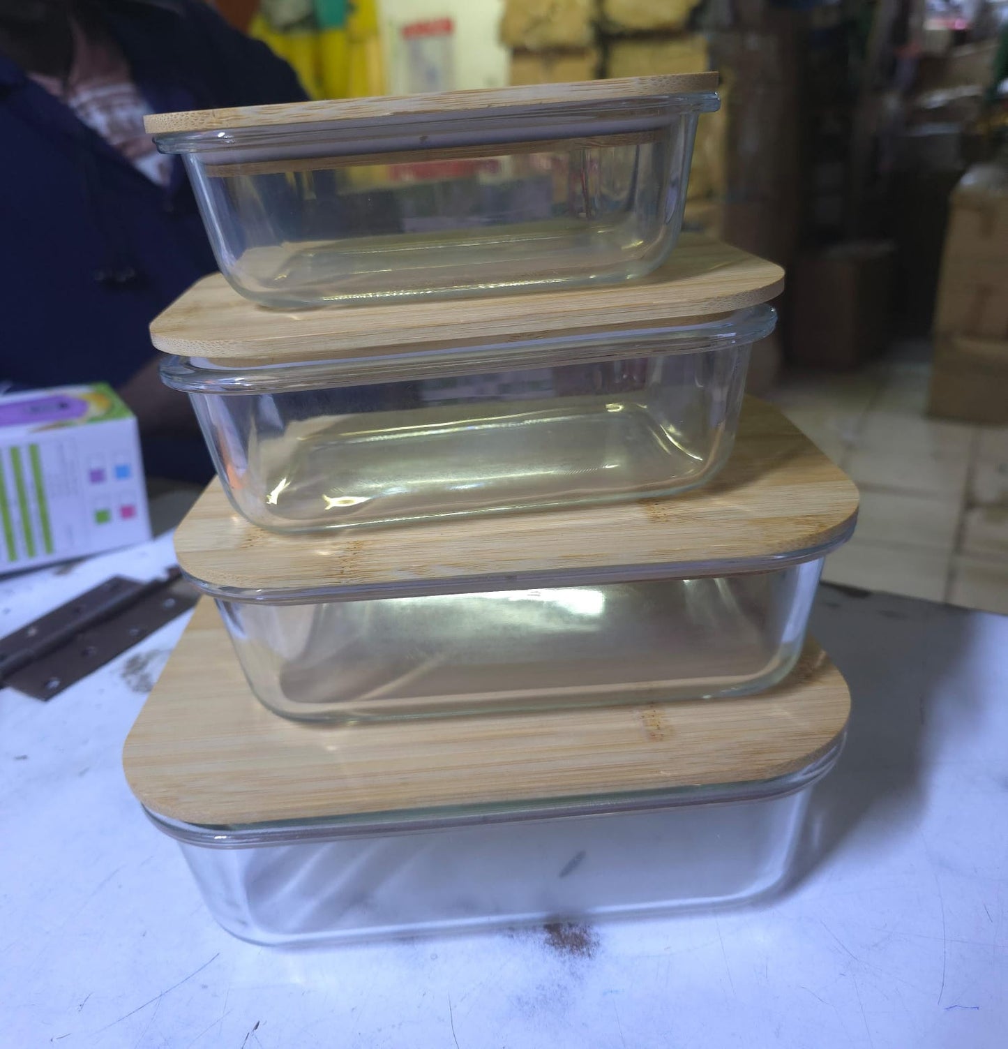 4 pcs borrosilicate glass storage/ baking bowl