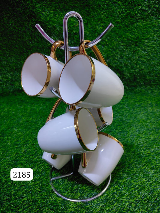 *Ceramic mug with golden rim *