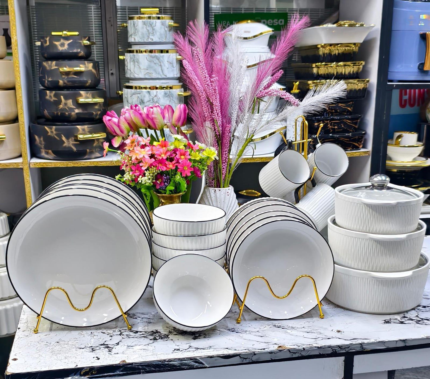 concise dinner set