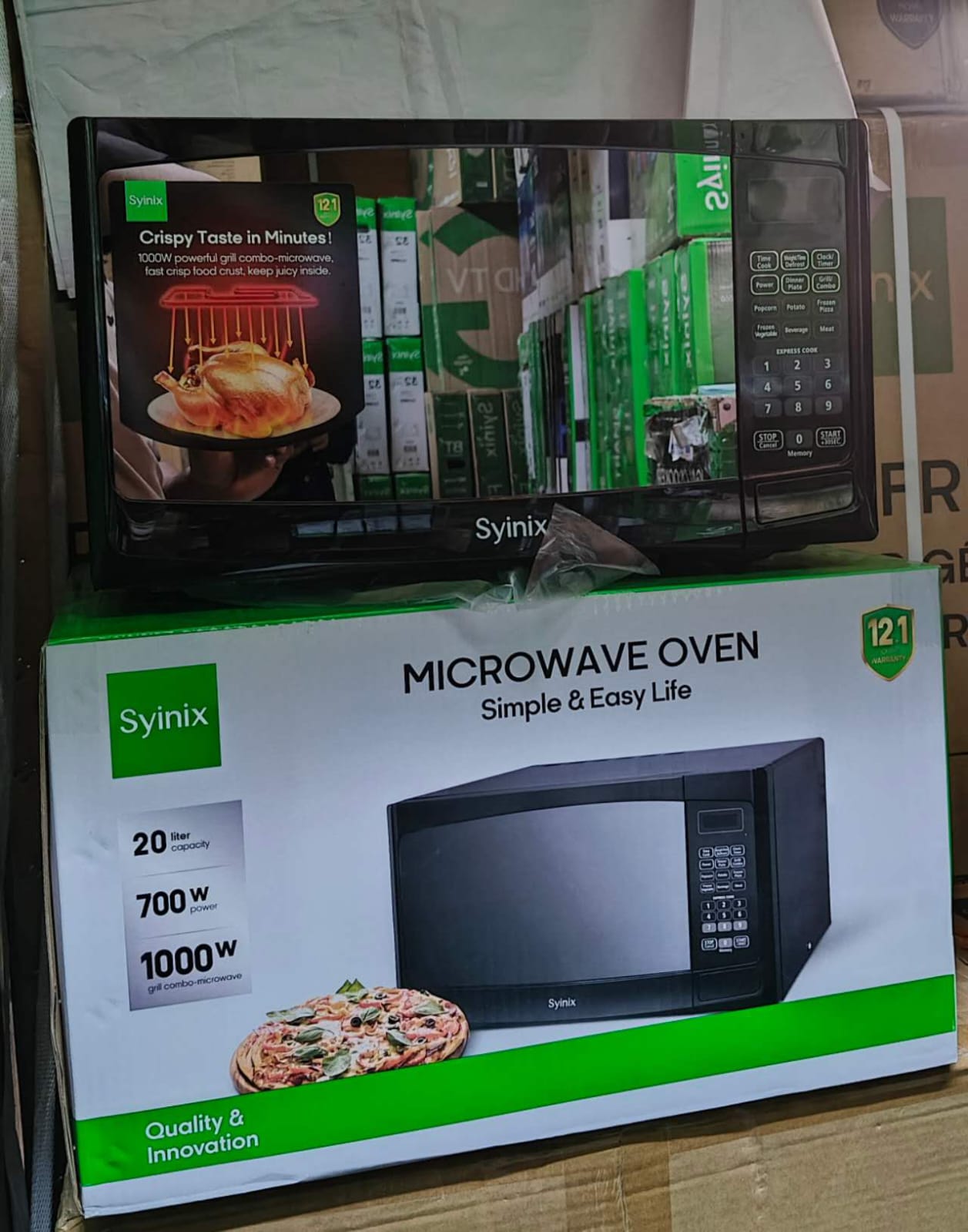 Syinix digital microwave 20L with GRILL