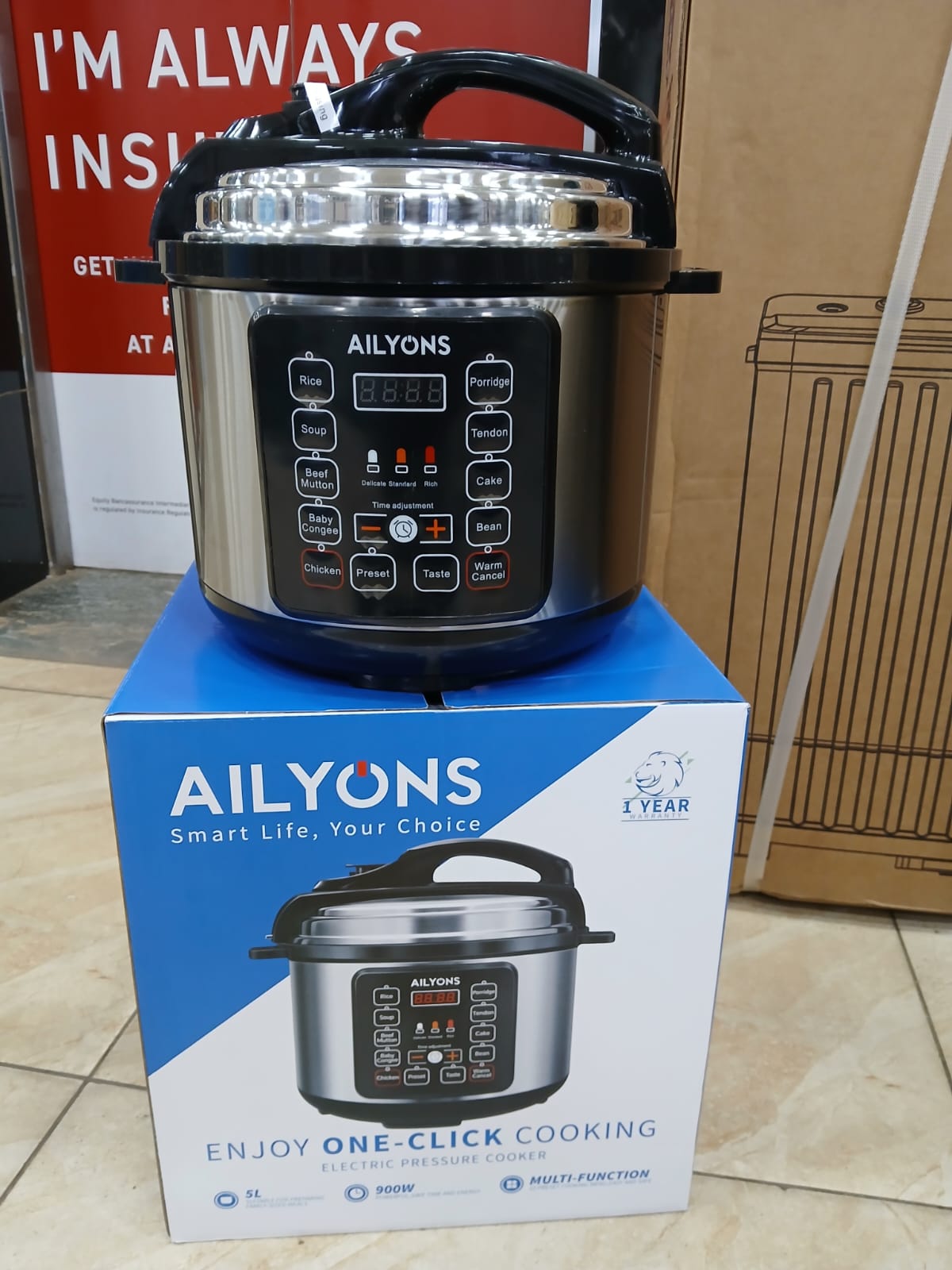 Ailyons 5litres pressure cooker