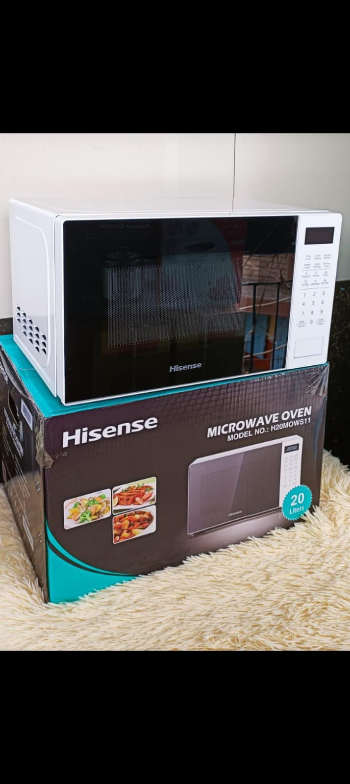 Hisense 20Litres Digital Microwave (White)*
