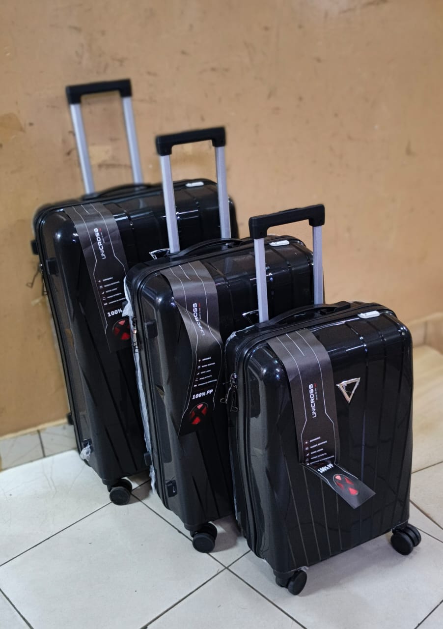 *🕸 Unbreakable rubber suitcase Pp 3-in-1 suitcase set*