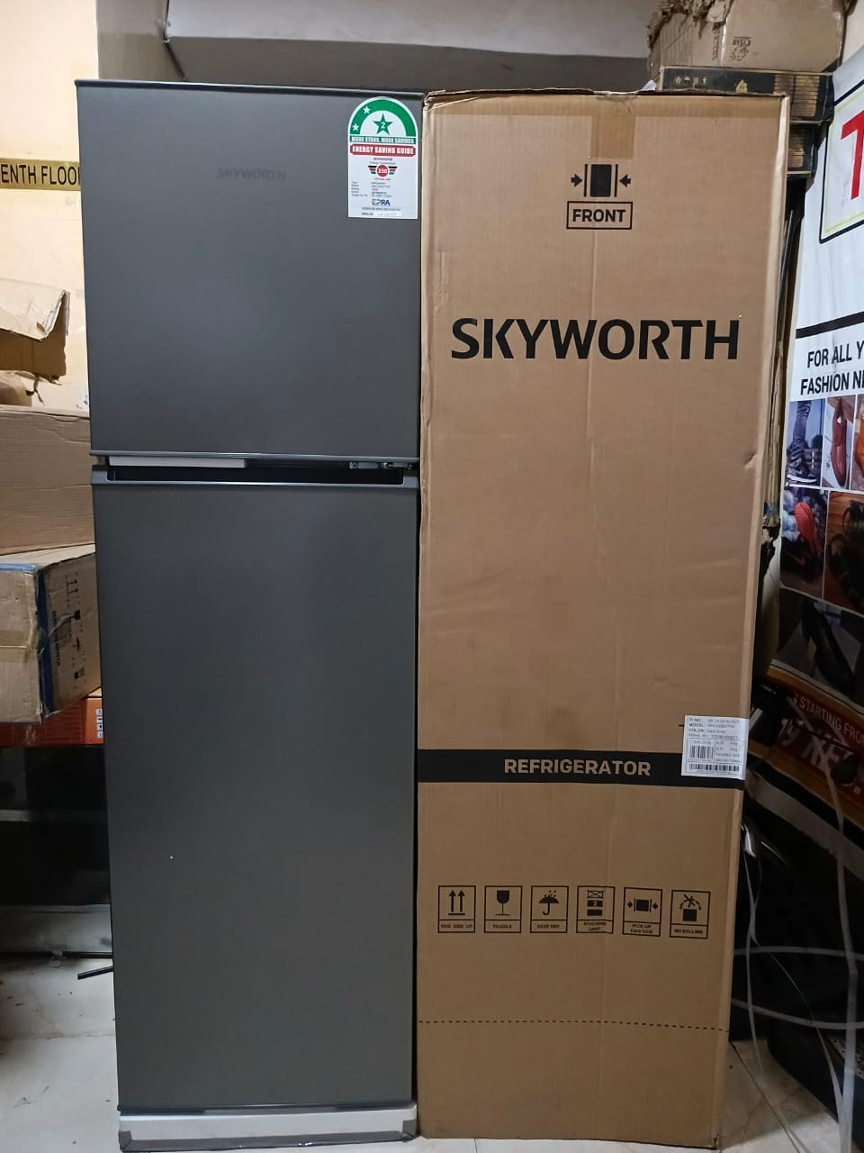 Skyworth 158 litres double door refrigerator