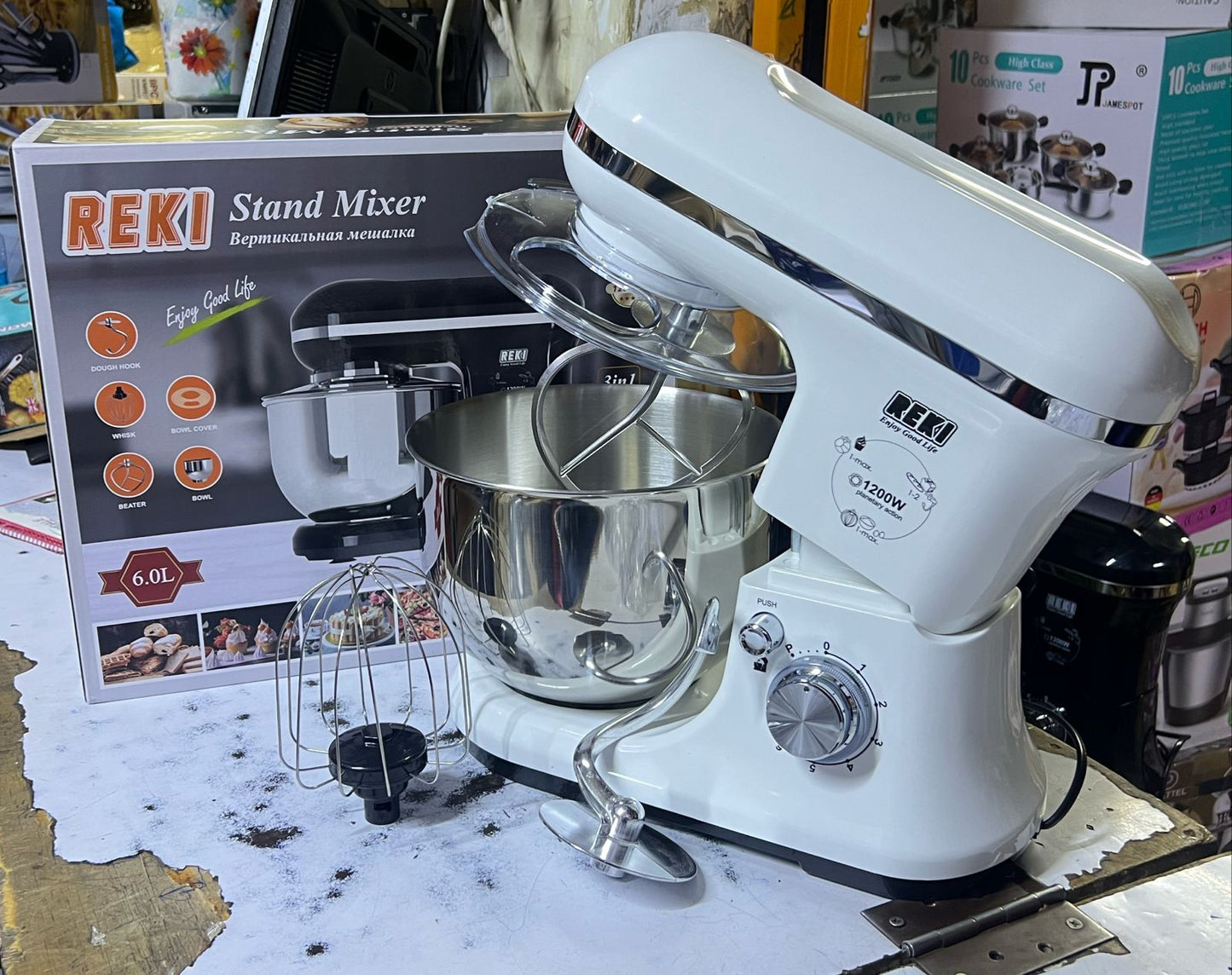 REKI  commercial stand mixer 🔥6L stainless steel bowl