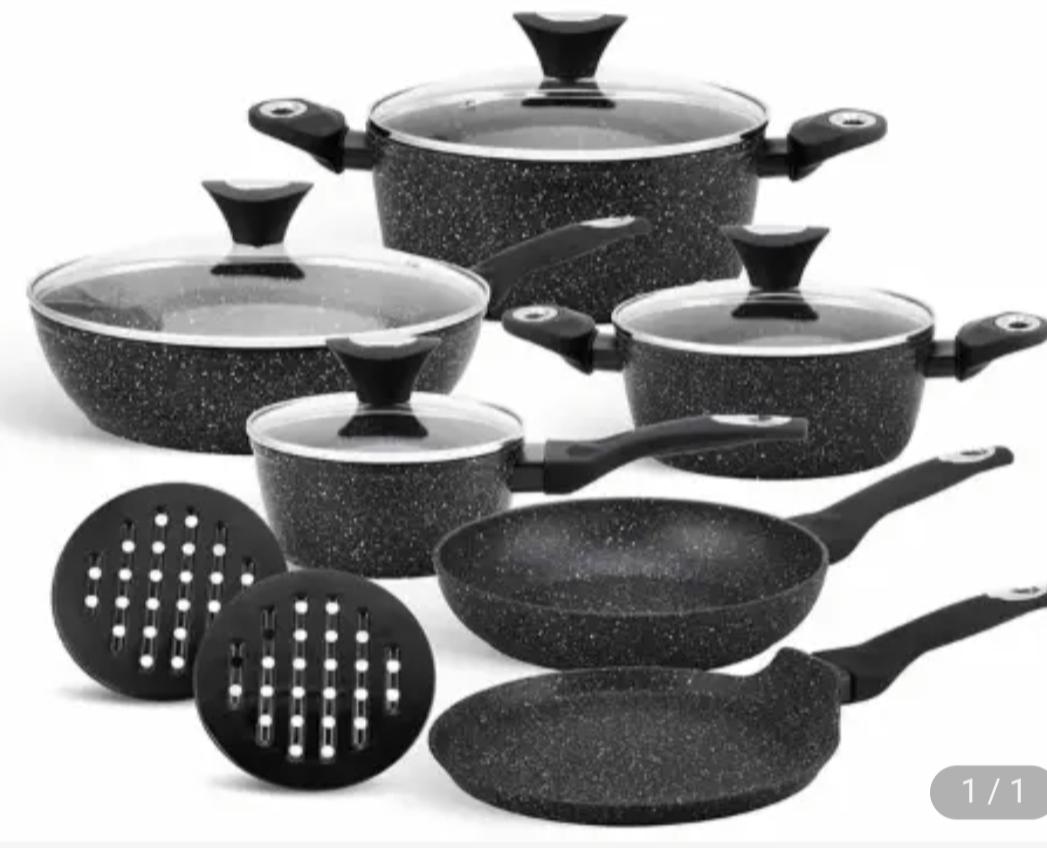Edenberg 12pc Cookware Set EB(5615)