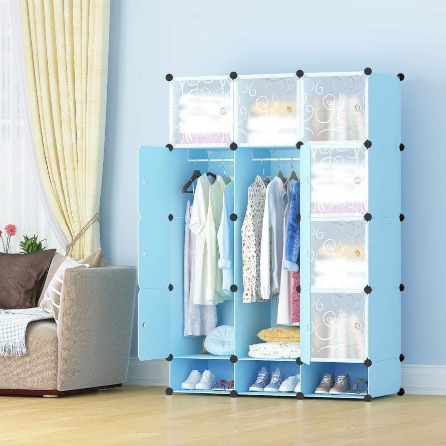 Plastic wardrobe three columns available*