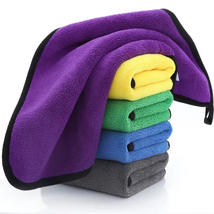 Super absorbent coral fleece kitchen towels