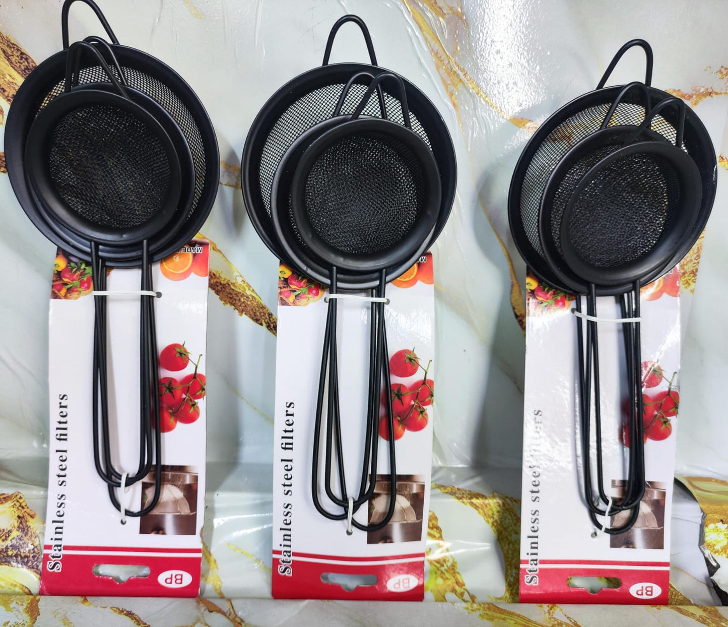 3-piece sieve set