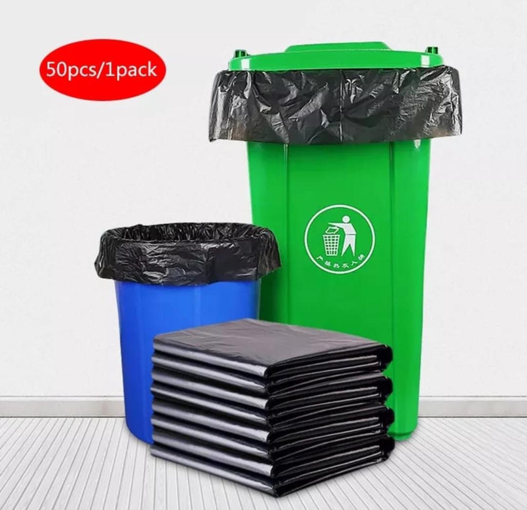 Large Size Disposable Garbage/Trash Bags – 50pcs Pack