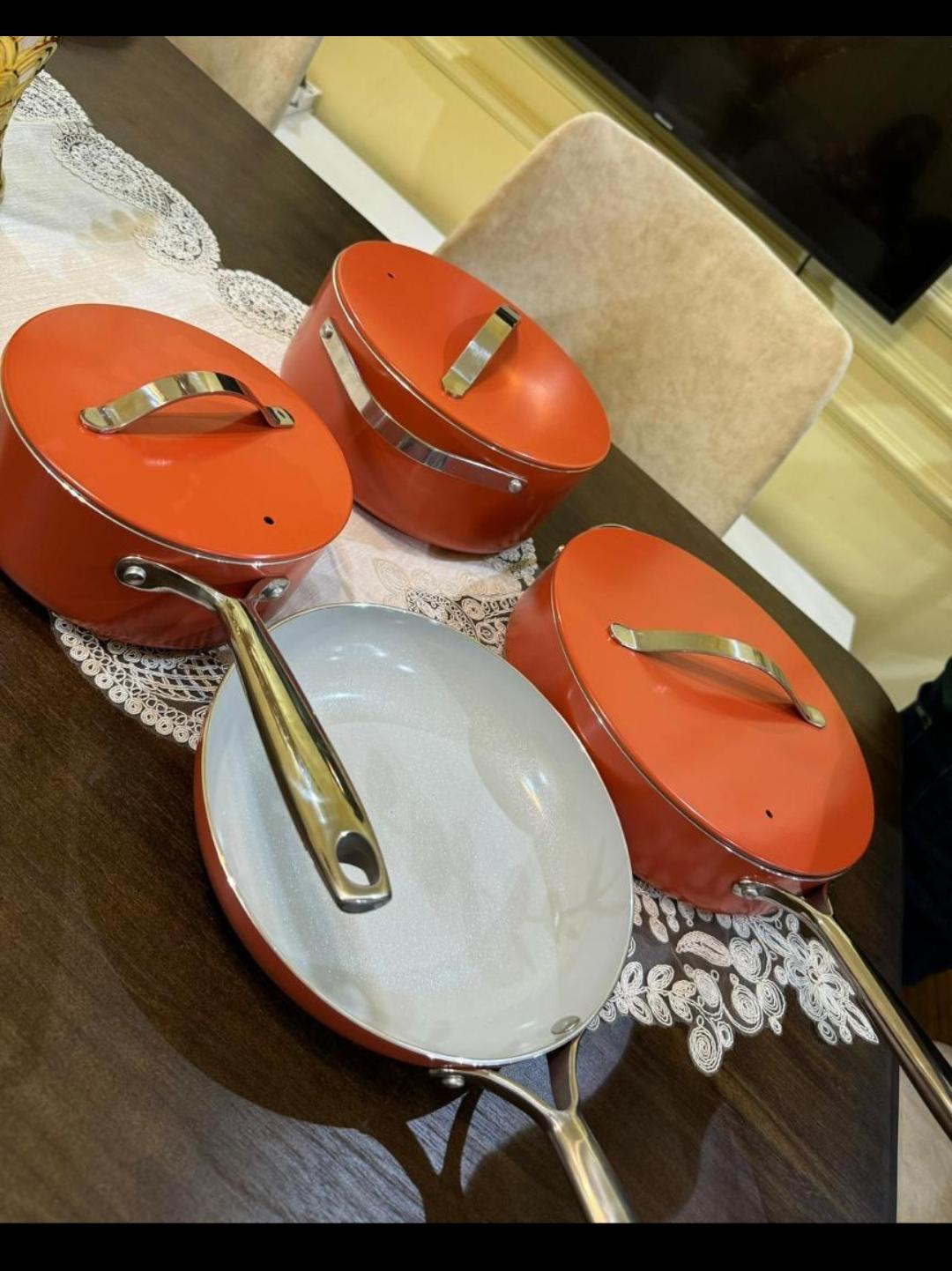Colli 7pcs Orange Non-stick cookware set