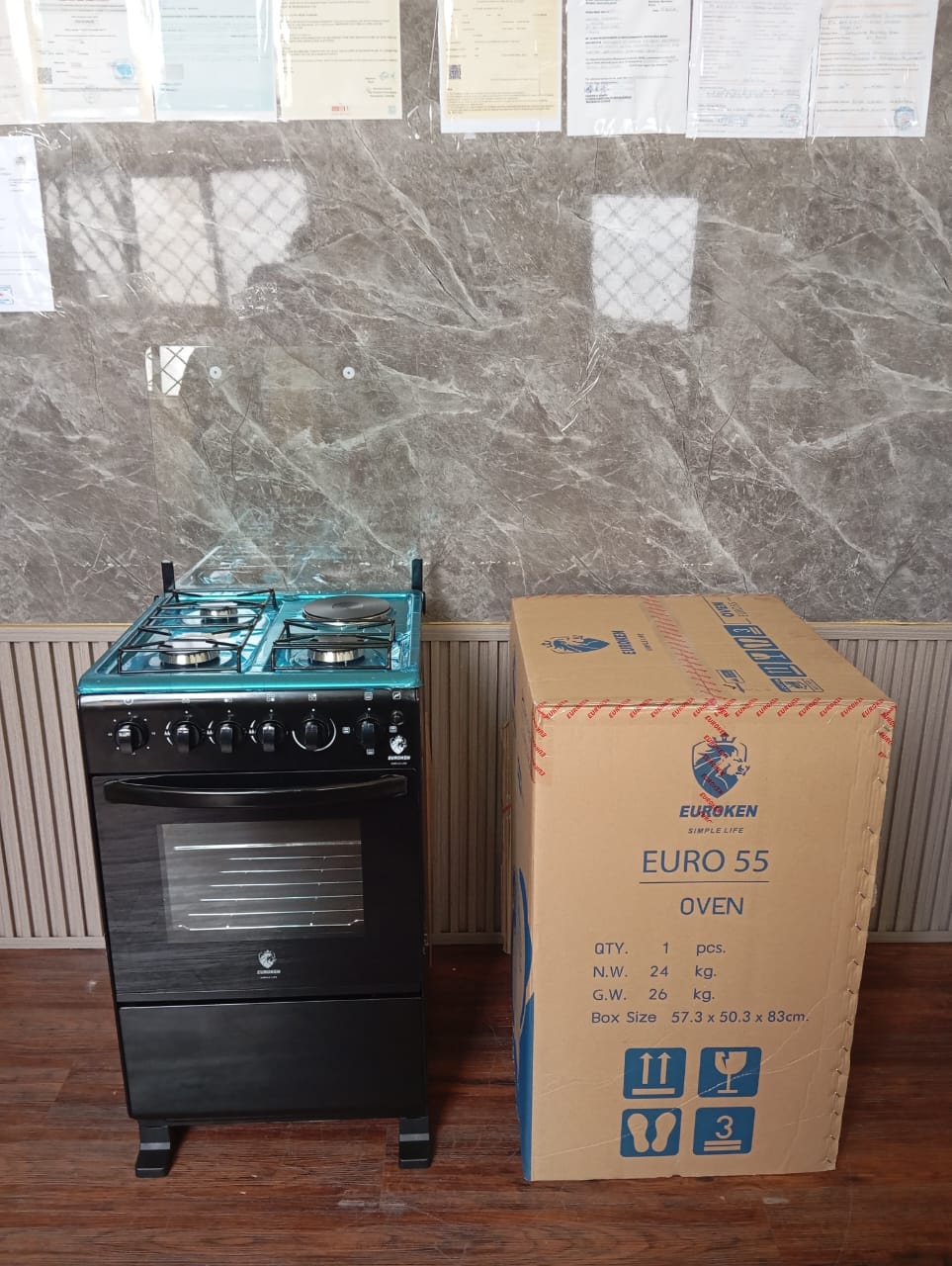 50×55 Euroken 3+1 standing cooker