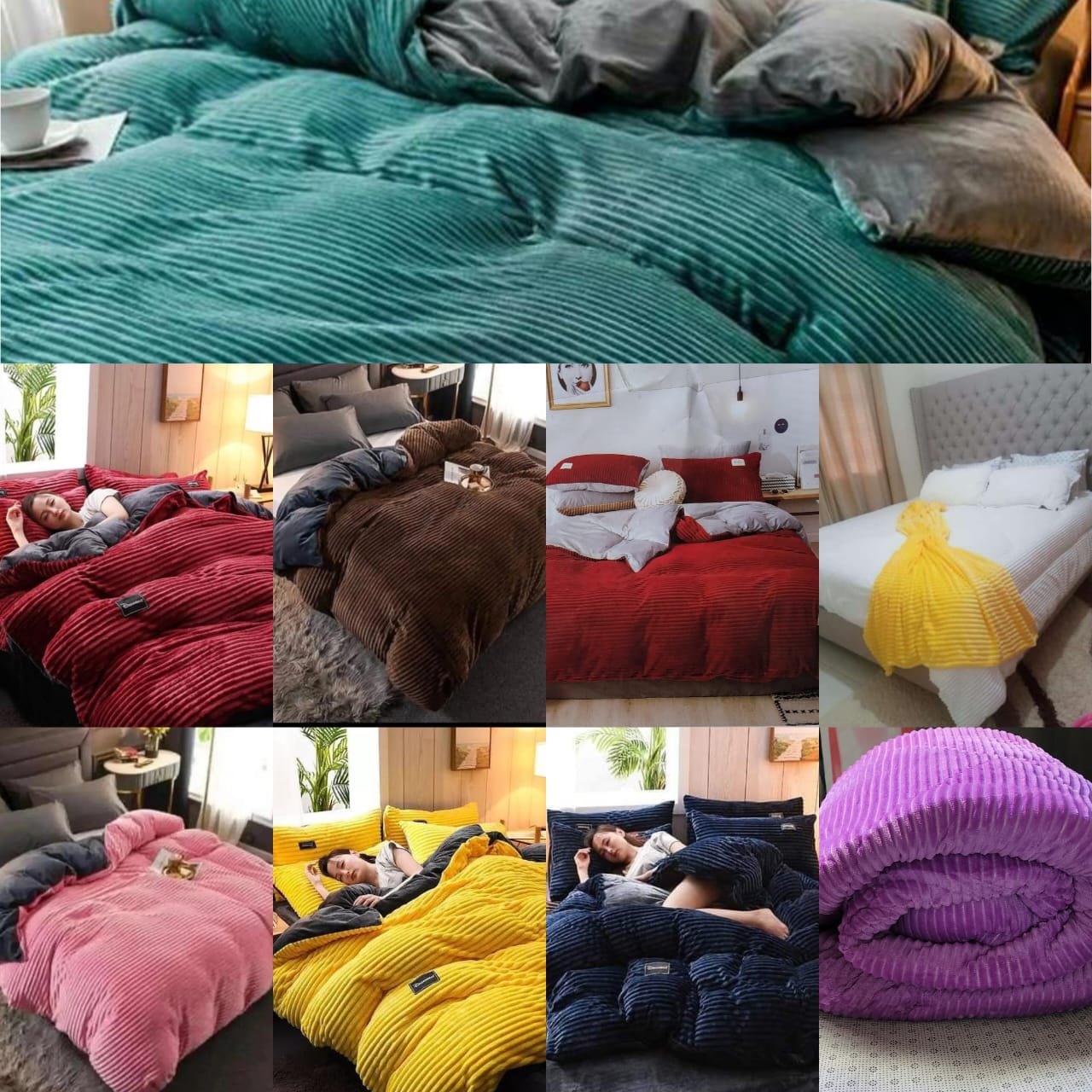 Velvet duvet set