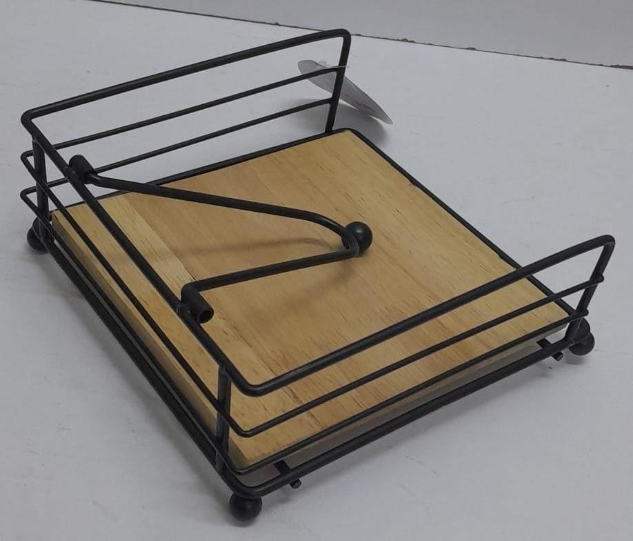 Flat metal napkins/serviettes holder
