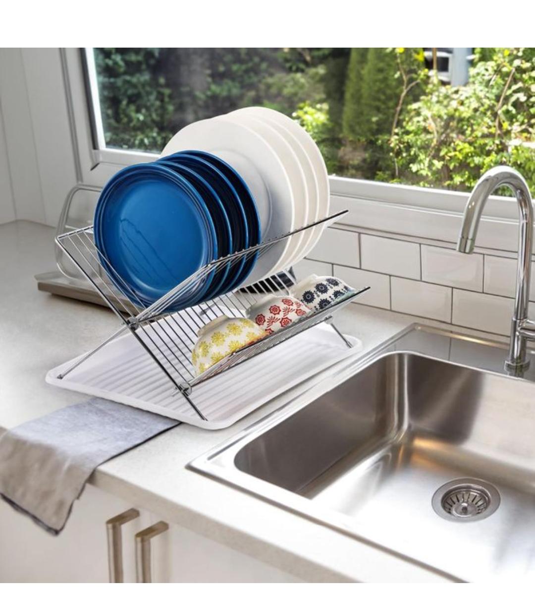 2 Tier Dish Drainer Rack