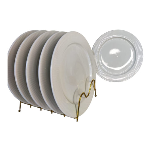 White dinner plate set
