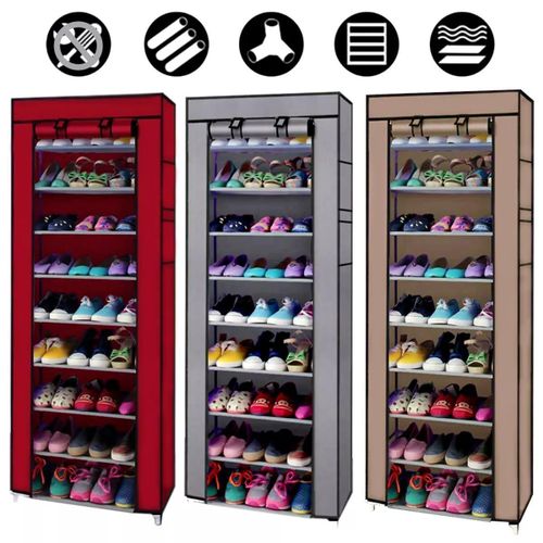 Singlerow zipper Shoe cabinet