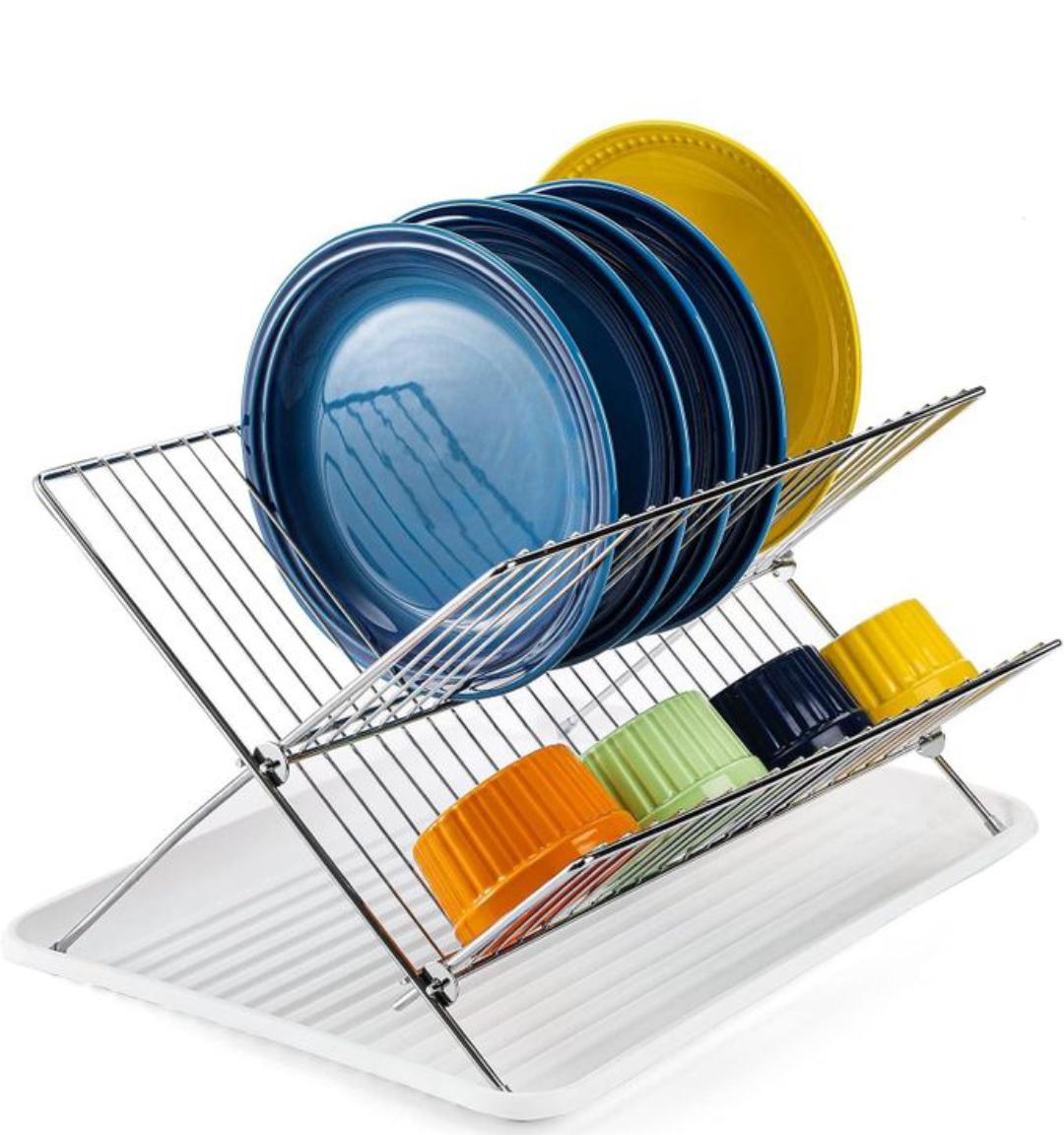 2 Tier Dish Drainer Rack