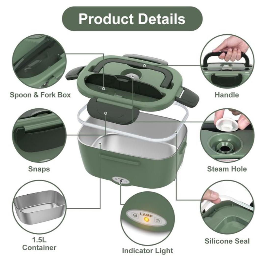 2 in 1 electric  lunch box